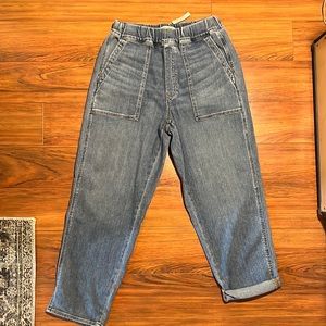 NWT Madewell Pull-On Relaxed Jeans in Boyer Wash
